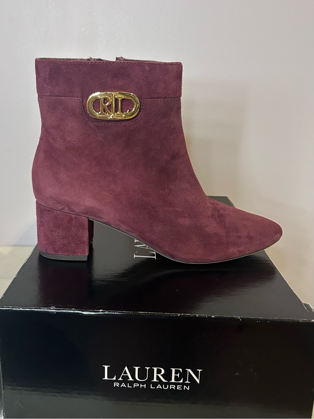 Lauren Ralph Lauren Wynne Suede Ankle Boot